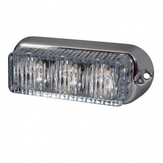 0-442-07 High Intensity 12V-24V 3 LED Warning Light White