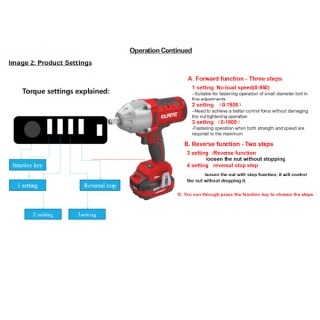 0-467-40 20Vdc 1000Nm Fast Charge Half Inch Brushless Impact Wrench