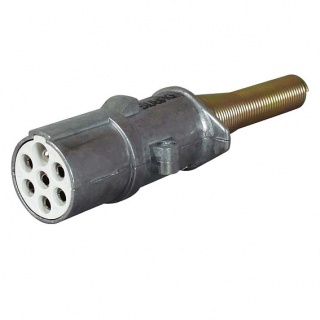 0-477-99 Alloy 24S 7-Pin Socket for 24V Trailers