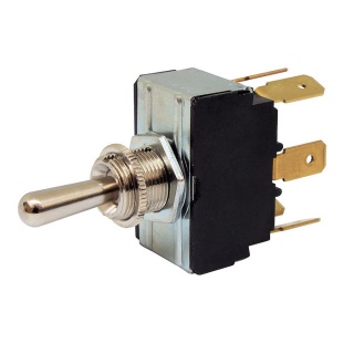 Weatherproof Spring Return Toggle Switch 0-496-02 | Durite 10A DP Toggle Switch | Spring Return