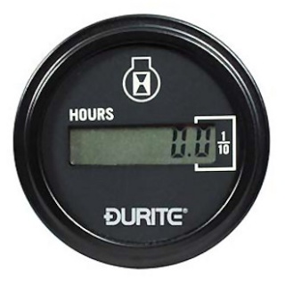 0-523-68 Durite Non Illuminated 10V to 36V LCD Engine Hour Counter