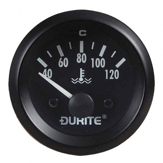 0-523-73 Durite 24V Illuminated Water Temperature Gauge 52mm Diameter