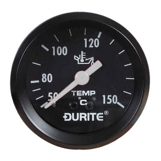 0-533-15 Durite 12V-24V Illuminated Oil Temperature Gauge 52mm Diameter