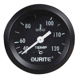 0-533-23 Durite 12V-24V Illuminated Water Temperature Gauge 52mm Diameter