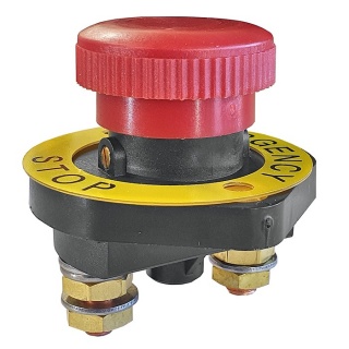 0-605-40 150A Rated at 12V Emergency Push Button Isolator