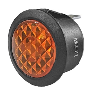 0-607-40 12V-24V LED Warning Light Amber