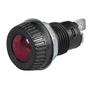0-609-65 Red Warning Light Supplied Without 9mm BA9s Bulb