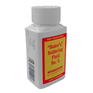 0-620-00 125ml Bottle of Baker's No. 3 Soldering Fluid