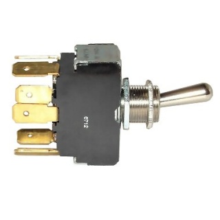 0-658-02 Changeover or On-Off Double-pole Toggle Switch 10A
