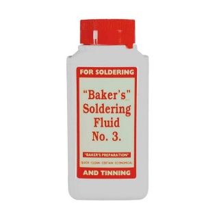 0-664-25 250ml Bottle of Baker's No. 3 Soldering Fluid