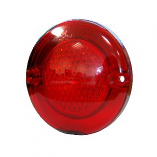 0-665-20 Single Round Red Reflex Reflector 3 Hole Fixing