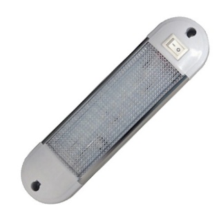 0-668-32 Durite White 12V-24V 18-LED Linear Interior Lamp