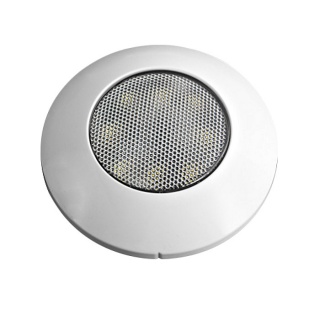 0-668-82 Durite 12V-24Vdc 75mm Round White LED Interior Roof Ceiling Lamp