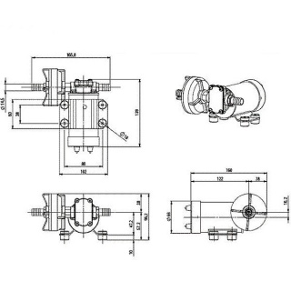 0-673-63 12V Self-priming Pump for Non-flammable Liquids - 15L Per Minute