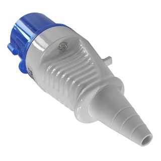 0-684-16 Durite 230V 16A Blue Outdoor Trailing Plug
