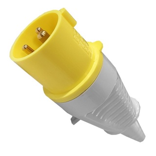 0-698-16 Durite 110V 16A Yellow Outdoor Trailing 3-Pin Plug