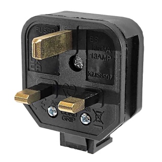 Dencon - 13Amp 3Pin Rubber Plug White | David Neill Mica