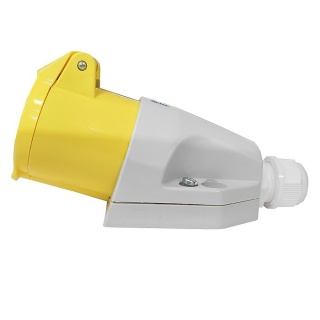 0-698-69 Durite 110V 16A Yellow Outdoor Surface Mounted Socket