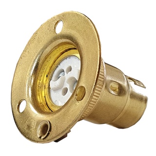 Spring loaded sales lamp holder