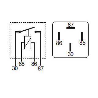 Durite – Relais Mini Make/Break mit Sicherung 20 Ampere 12 Volt Cd1 –  0-726-12