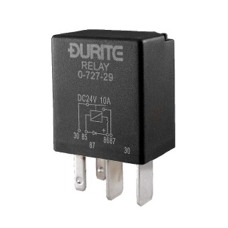 0-727-29 Durite 24V 10A Micro Make and Break Relay with Diode