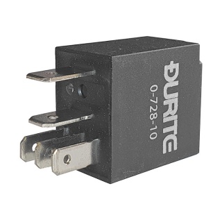 0-728-10 Durite 12V 30A-40A Micro Changeover Relay with Resistor