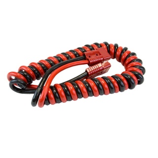 0-733-37 Durite 2 Core 3M Twisted Pair Retractable Cables 175A With Red Connectors