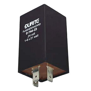 0-744-23 Durite 24V 1-6 x 21W Hazard Flasher Unit