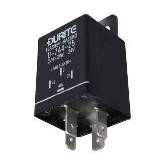 4 Pin Hazard Indicator Flasher Unit Relay – 24V 140W, Replaces Lucas SFB167 SFB181