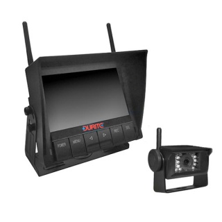 0-775-61 Durite 12-24V Wireless 1 Camera 4-CH QUAD Monitor CCTV - Integral DVR