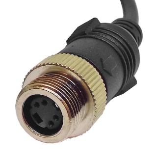 0-776-88 Durite CCTV Adaptor 4 - Female 4 Pin Screw to Female S Video Screw Connector