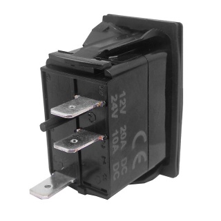 0-780-51 Durite Off-On SP LED Illuminated Rocker Switch Body 1 Lit Position