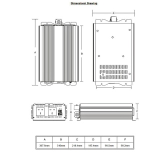 0-856-77 Durite 24V to 230V AC 2000W Modified Wave Voltage Inverter