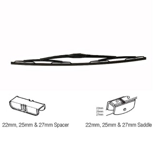 0-896-13 Heavy-Duty 32 inch 800mm Wiper Blade - Bolt and Spacer Fitting