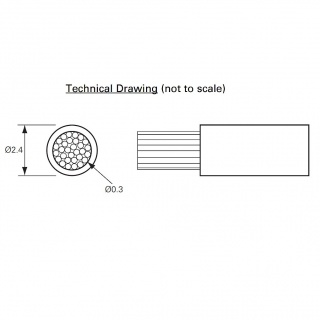 0-930-10 100m x 1.50mm² Orange 21A Single-core Thin Wall Auto Electric Cable