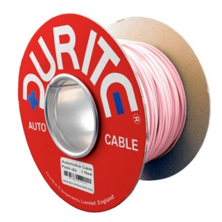 0-931-11 100m x 0.75mm² Pink 14A Single-core Thin Wall Auto Electric Cable