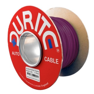 0-932-06 100m x 1.00mm² Purple 16.5A Auto Single-core Cable