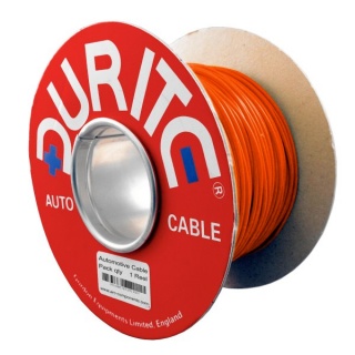 0-932-10 100m x 1.00mm² Orange 16.5A Auto Single-core Cable
