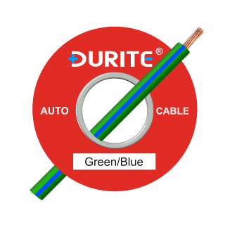 0-932-42 100m x 1.00mm² Green-Blue 16.5A Auto Single Core Cable