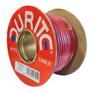 0-937-05 30m x 6.00mm² Red 50A Single-core Thin Wall Auto Electrical Cable