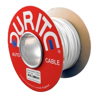 0-941-07 50m x 0.65mm² White 5.75A Auto Single Core Electric Cable