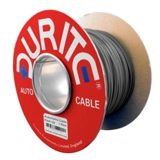 0-941-09 50m x 0.65mm² Grey 5.75A Auto Single Core Electric Cable