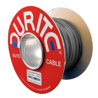 0-941-09 50m x 0.65mm Grey 5.75A Auto Single-core Electric Cable