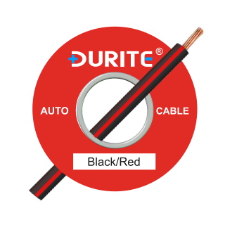 0-941-15 50m x 0.65mm² Black-Red 5.75A Auto Single-core Electric Cable