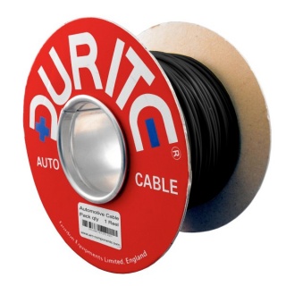 0-942-01 50m x 1.00mm² Black 8.75A Auto Single-core Cable