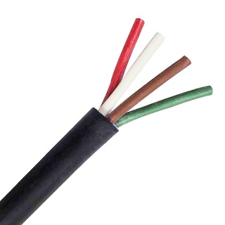 Roll of 4-Core 5.75A Automotive Electric Thin Wall Cable | Re: 0-993-00