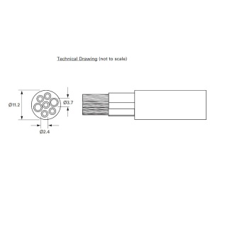 Durite 30m 7-Core Thin-Wall PVC Trailer Cable | Re: 0-997-20