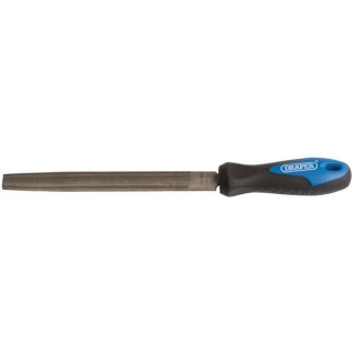 00009 | Soft Grip Engineer's Half Round File and Handle 150mm