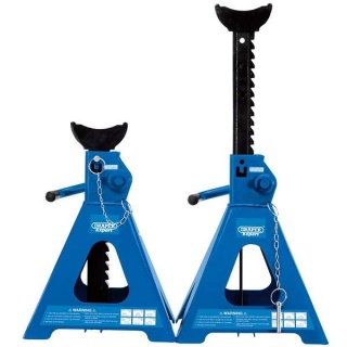 01814 | Pair of Pneumatic Rise Ratcheting Axle Stands 5 Tonne