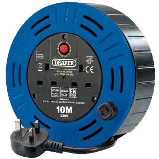 02126 | 230V Twin Socket Cable Reel 10m